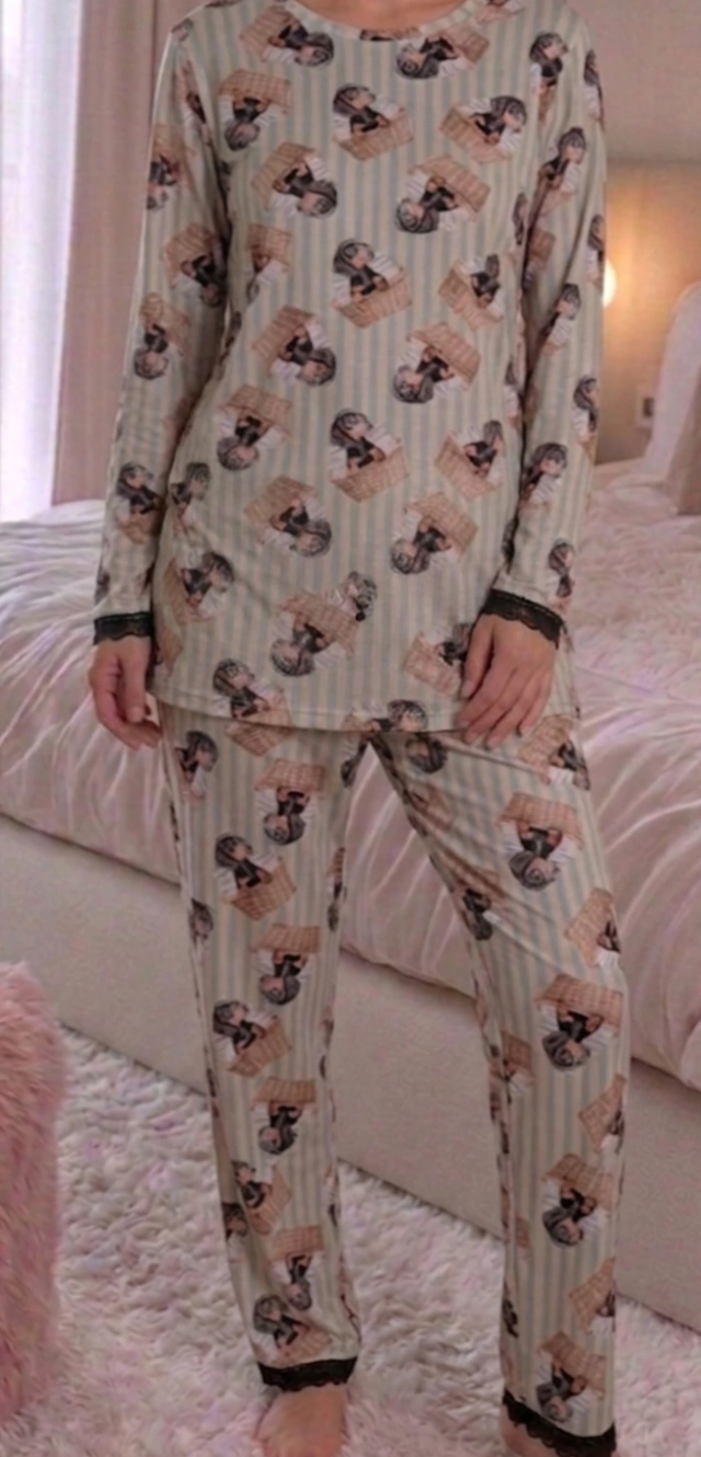 Pijama Salchichas negro ML
